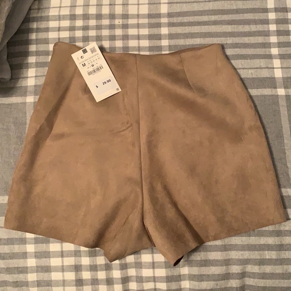 NWT Zara Suede Skort - Picture 2 of 2